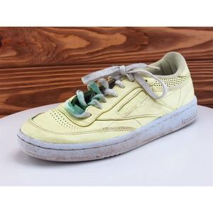 Reebok‎ Size 7.5 Women Sneaker Yellow Synthetic M Classic